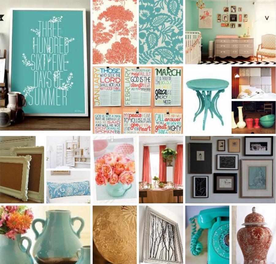  apartment in Nashville with a possible color scheme of Turquoise Coral 